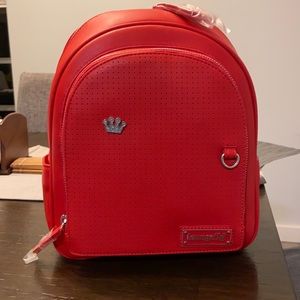 LOUNGEFLY PIN TRADER FAUX LEATHER MINI BACKPACK